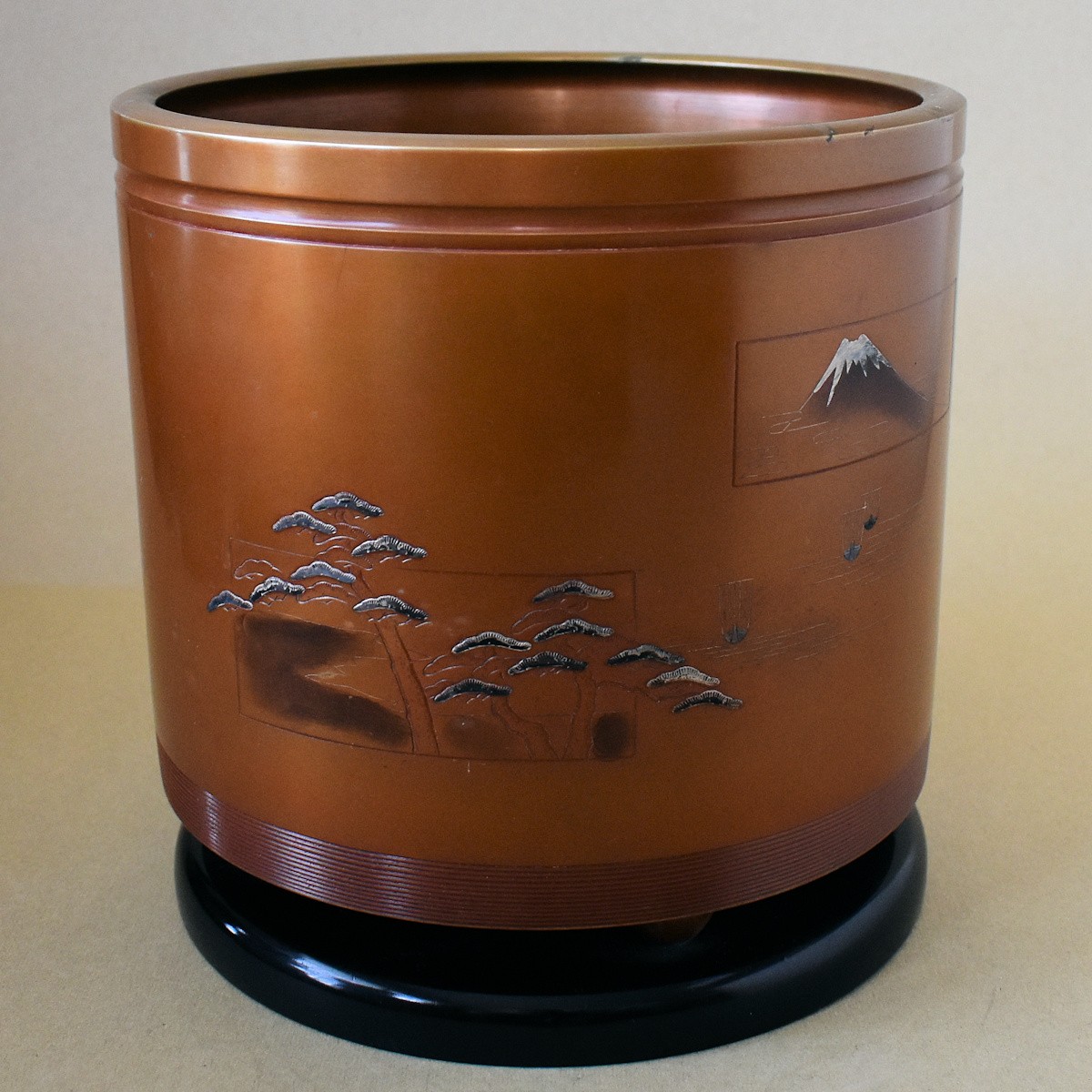 真鍮製火鉢、骨董品 金属製火鉢 非鉄 真鍮製？銅製？古美術