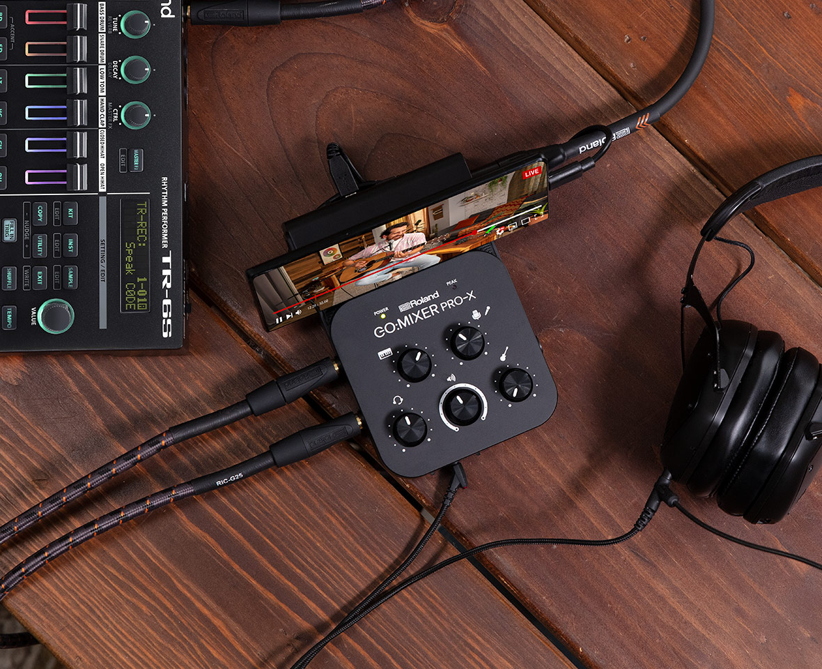 小型配信向けミキサー Roland GO:MIXER PRO X｜島村楽器 ららぽーと