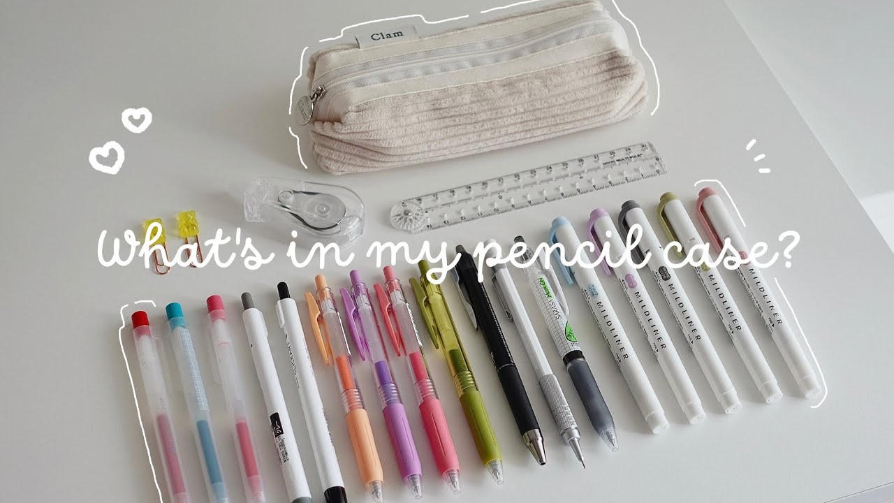What's in my pencil case?✏️ cute stationery🐰🥞 - YouTube