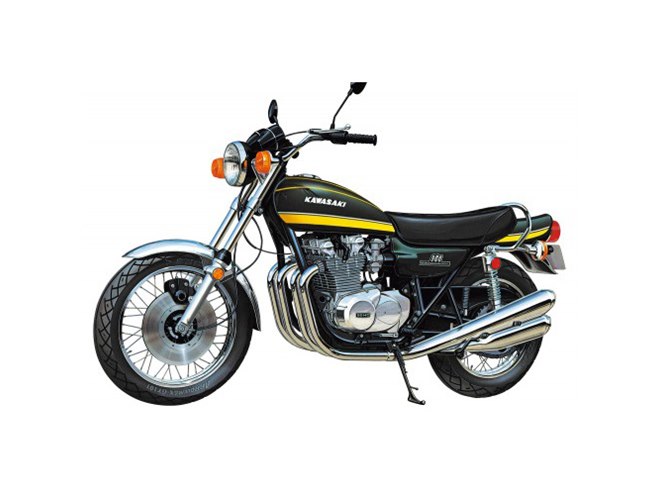 1974年のタイガーカラーを再現、AOSHIMA「カワサキ Z1A」1/12模型