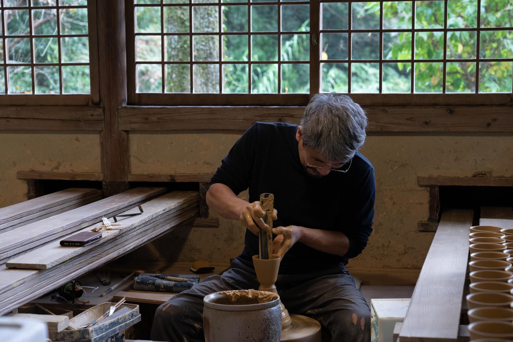 中里隆 唐津粉引ふちなぶり皿 5客組 ×2（10枚） 中里隆 作 唐津粉引
