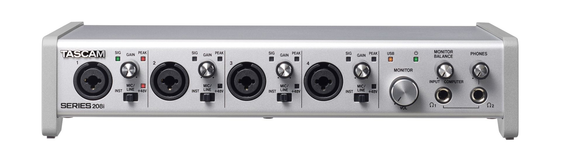 TASCAM SERIES 102i / SERIES 208i | オーディオ性能を更に高めた