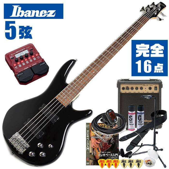 Ibanez（アイバニーズ） ベース 初心者セット Ibanez GSR205 BK 5弦