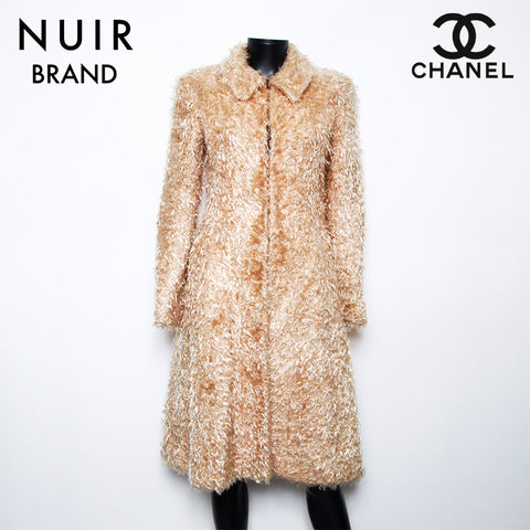 シャネル CHANEL Size:34 フェイクファー 00A ロング コート ベージュ