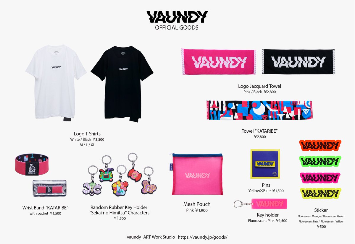 vaundy ライブハウス グッズ Vaundy_ART Work Studio on X