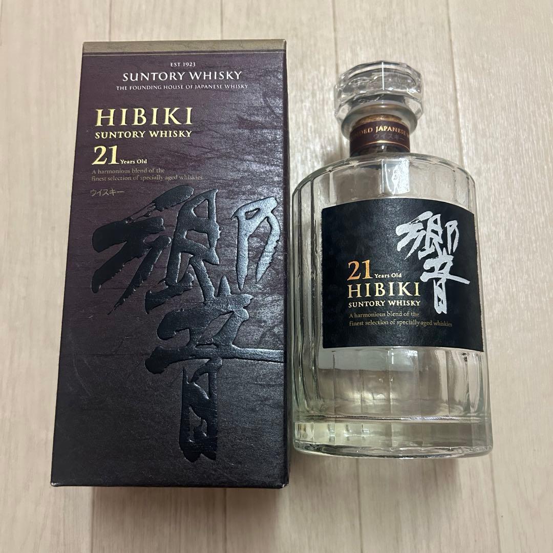 響21年 空箱/空瓶 響21空瓶空箱 響21年ウイスキー 空瓶 箱付き 美品 響21年 空瓶 箱