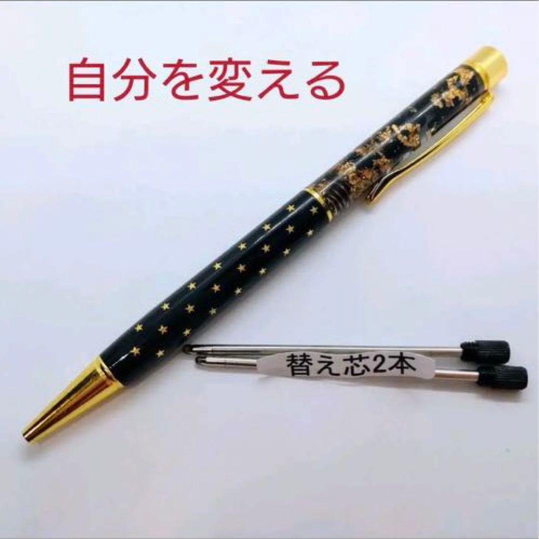 自分を変える☆オルゴナイトボールペン1本②＋替え芯2本（願い叶えるオイル封入） 健康運UP☆オルゴナイトボールペン②＋替え芯2本（願い叶えるメモリー