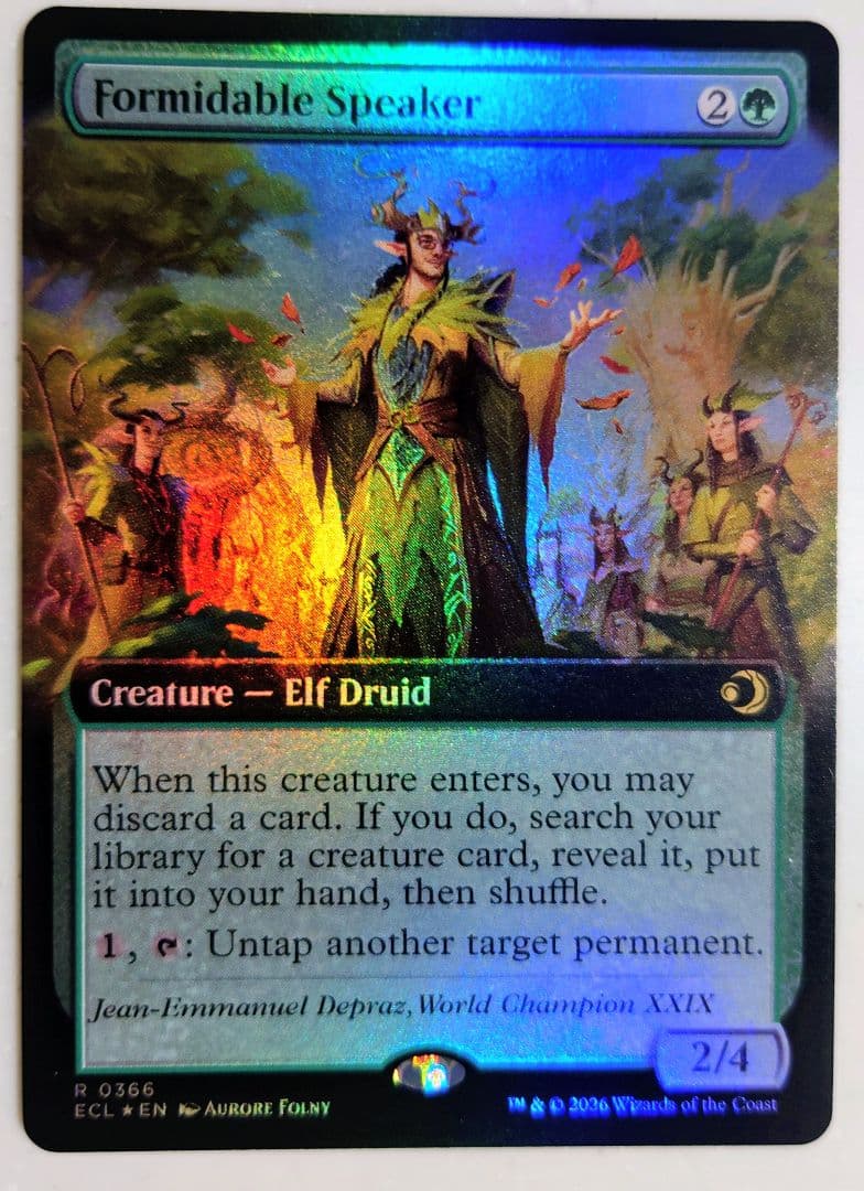 MTG　ローウィンの昏迷　並外れた語り部　拡張アート英語版foil MtG 並外れた語り部 foil ローウィンの昏明 - メルカリ